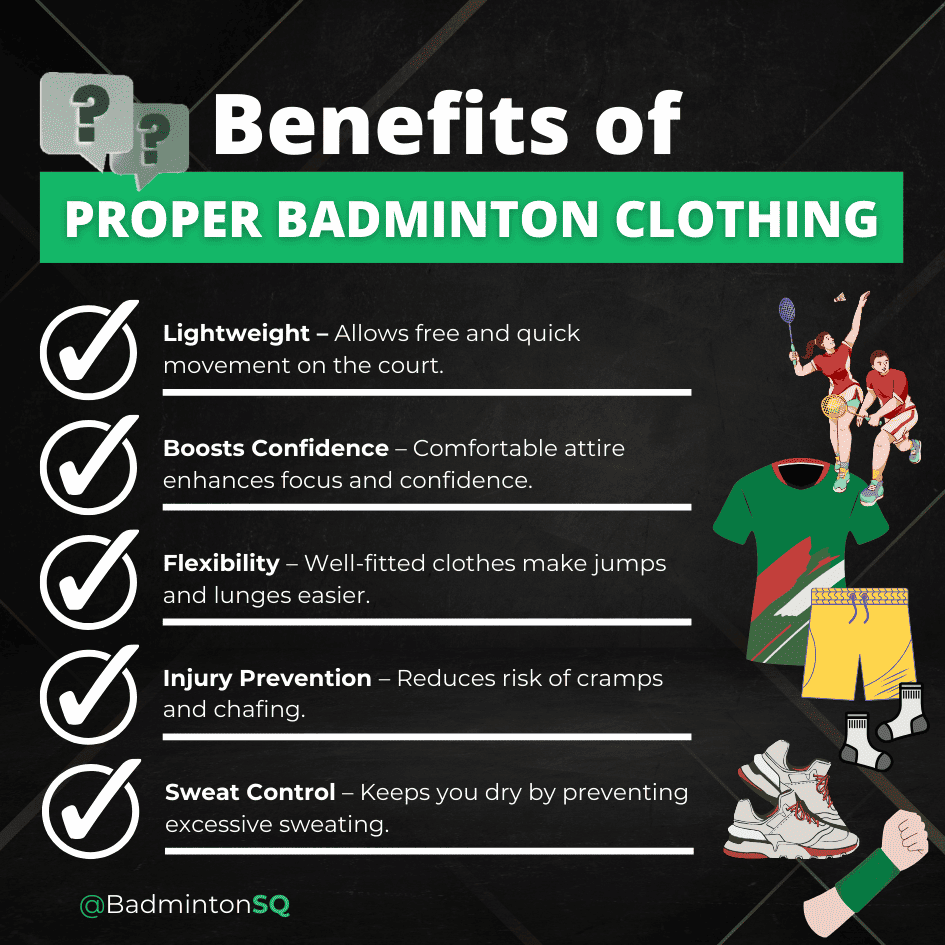 Benefits of Proper Badminton Clothing