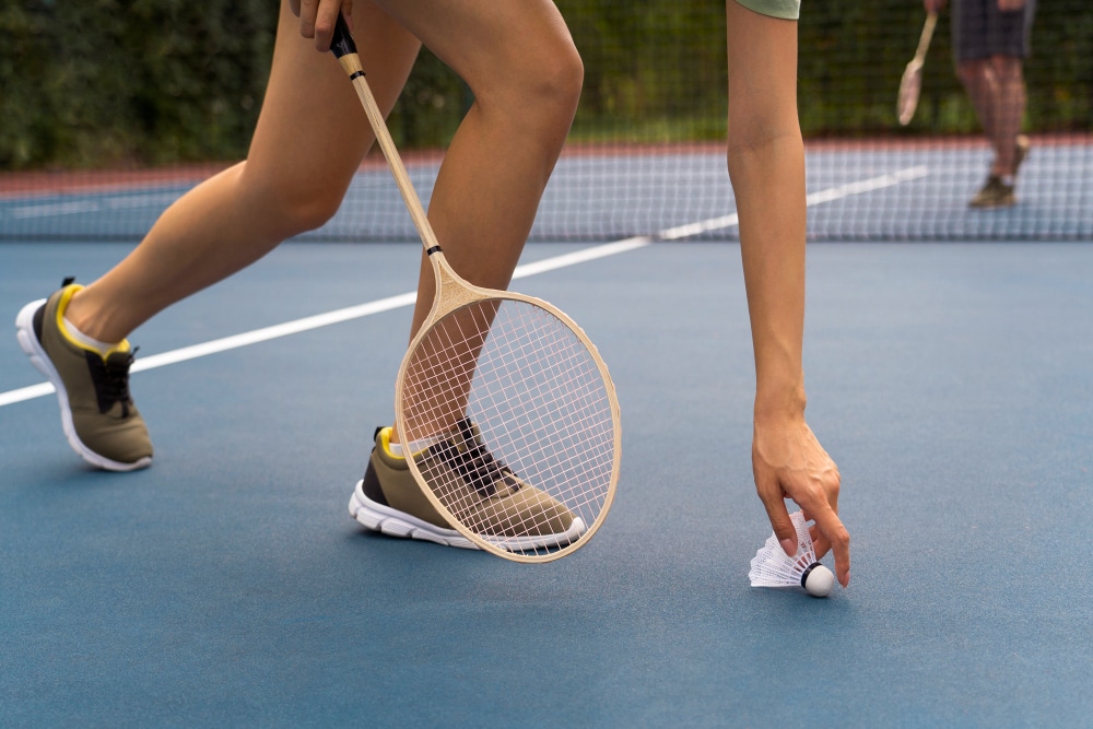 net shot in badminton