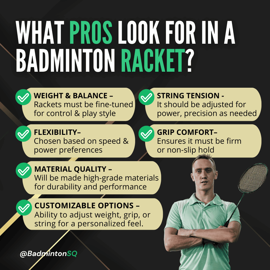 What Pros Look for in a Badminton Racket