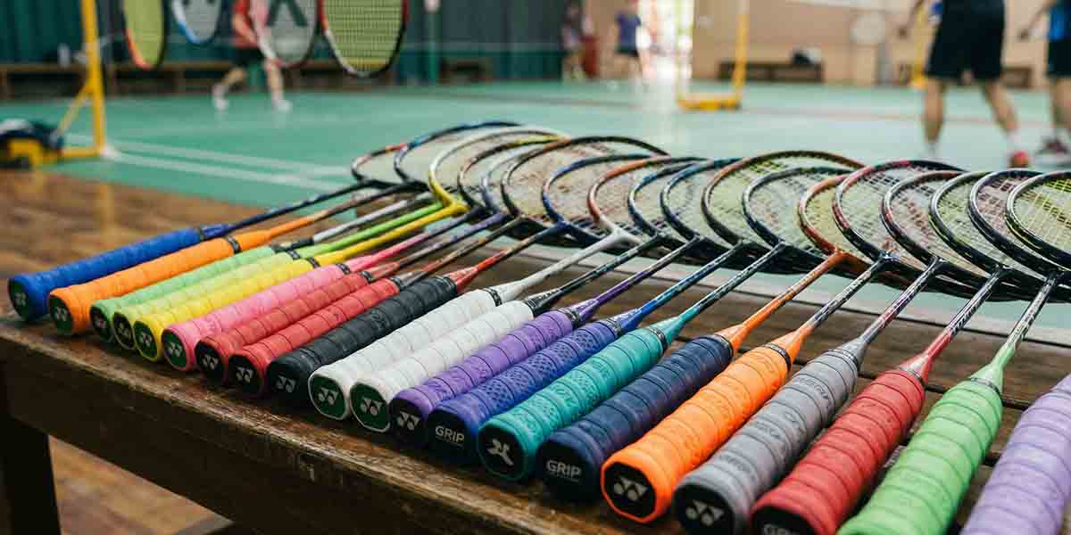 Different Colors Grips in Badminton